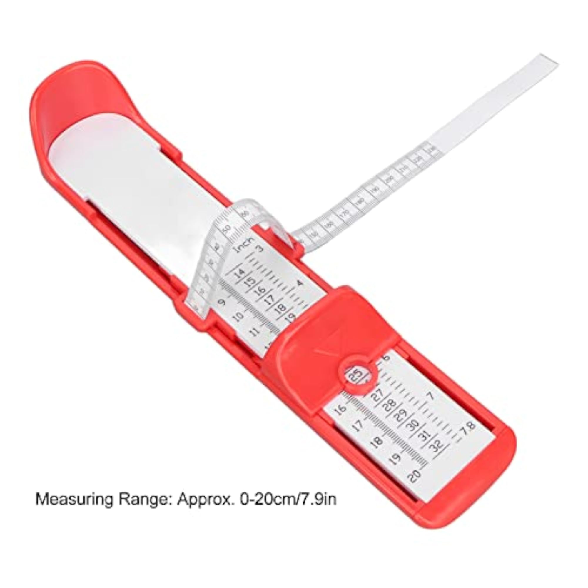 Portable Foot Measuring Device for Kids, Red